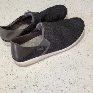 Olukai Akepa Men's Loafers Shoes Size 11 Grey White